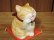 画像3: まる工房　陶猫　吉兆招き猫　茶トラ