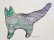 画像2: キムラトモミ　額装銅版画　『猫と魚』 (2)