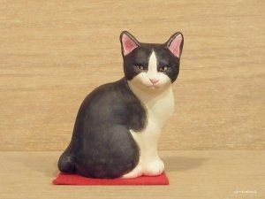 画像1: まる工房　陶猫　「山猫屋猫」