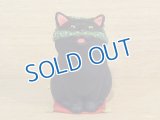 小澤創磨　陶猫　『泥棒猫』黒