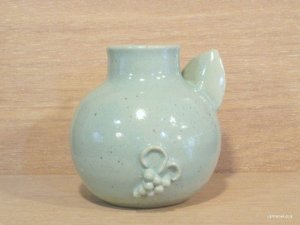 画像4: ぶどう工房　「緑猫花器」