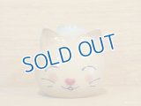 ぶどう工房　「水色猫花器」