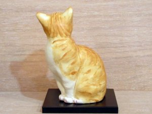 画像5: 小澤創磨　陶猫　『見返り猫（小）』茶トラ