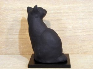 画像5: 小澤創磨　陶猫　『見返り猫（小）』黒