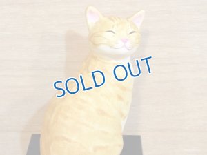 画像2: 小澤創磨　陶猫　『見返り猫（小）』茶トラ