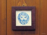 桐山暁　額装銅版画　『Angel Blue』