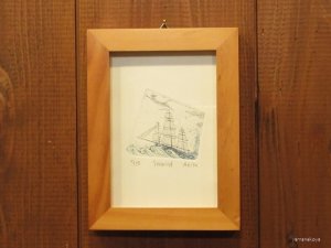 画像1: 桐山暁　額装銅版画　『Seawind』