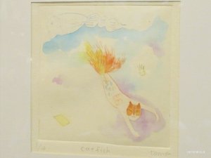画像2: キムラトモミ　ドライポイント　『Catfish』