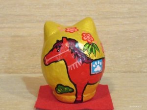 画像5: 河辺花衣　「干支だるま 中」金