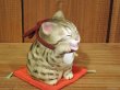 画像3: まる工房　陶猫　吉兆招き猫　キジトラ