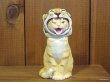 画像1: 小澤創磨　陶猫　『かぶり猫　トラ』