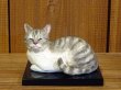 画像1: 小澤康麿　陶猫　『てびねり小猫』サバトラ