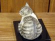 画像4: 小澤康麿　陶猫　『てびねり小猫』サバトラ