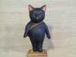 画像1: 小澤創磨　陶猫　『旅猫』黒猫1　※掲載期限2/1