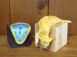 画像1: 小澤康麿　陶猫　『ダリの時計とだれた猫』