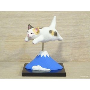 画像: 小澤康麿　陶猫　「飛猫」ミケ