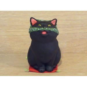 画像: 小澤創磨　陶猫　『泥棒猫』黒