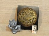 画像: まる工房　陶猫　「つき招き」うん猫