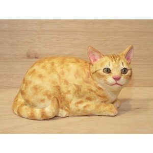 画像: 小澤康麿　陶猫　『茶トラこねこ』