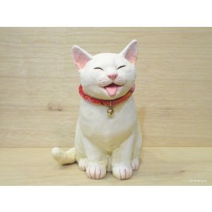 画像: 小澤創磨　陶猫　『こねこ　白』