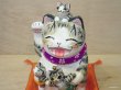 画像2: 河辺花衣　『仲良し親子招き猫』白キジ