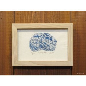 画像: 桐山暁　額装銅版画　『Mom's Nap』
