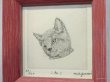 画像2: 東マユミ　額装銅板画　『こねこ』