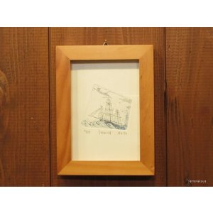 画像: 桐山暁　額装銅版画　『Seawind』