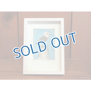 画像: 東マユミ　額装銅板画『うみねこと猫』