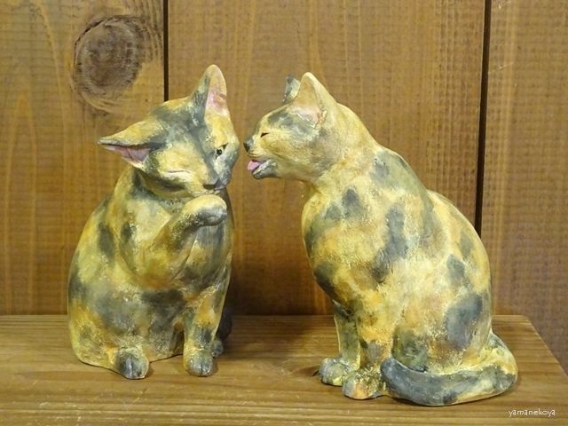 画像: 小澤創磨　陶猫　『手びねりサビ猫』A