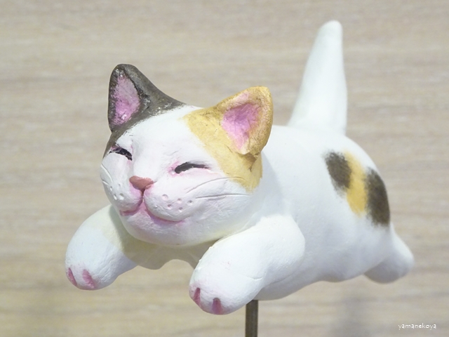 画像2: 小澤康麿　陶猫　「飛猫」ミケ