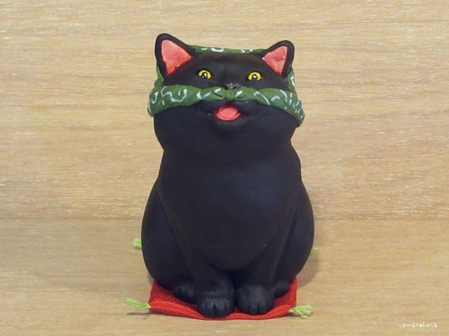 画像1: 小澤創磨　陶猫　『泥棒猫』黒