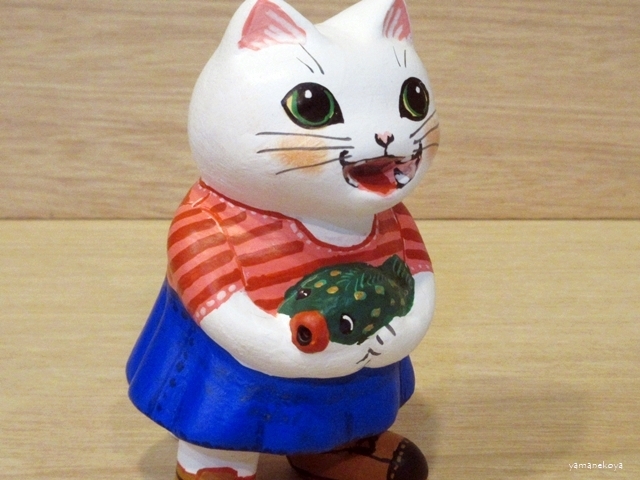 画像2: 河辺花衣　『Smiling Cat』ふぐ　白猫