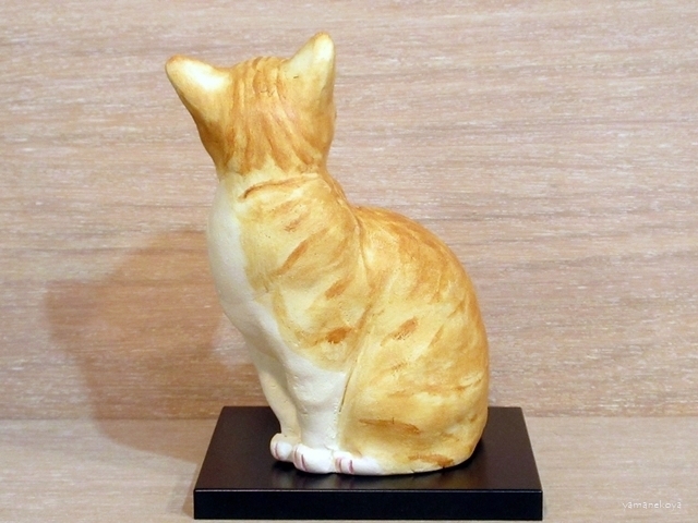 画像5: 小澤創磨　陶猫　『見返り猫（小）』茶トラ