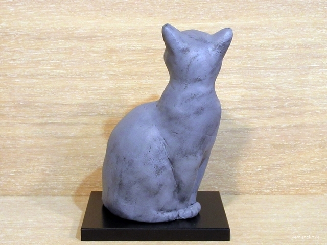 画像5: 小澤創磨　陶猫　『見返り猫（小）』グレー