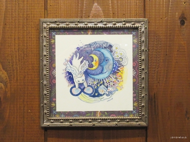 画像1: キムラトモミ　ペン画・水彩　『天使の月夜』