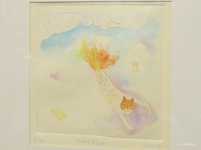 画像2: キムラトモミ　ドライポイント　『Catfish』