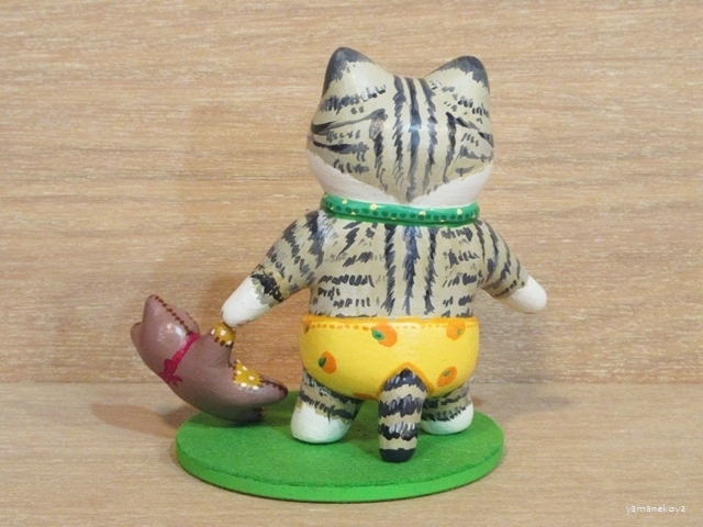 画像5: 河辺花衣　『パンツ子猫とぬいぐるみ』白キジ